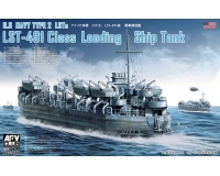AFV Club SE73519 US Navy LST-491 Class WW2 Landing Ship, Tank 1:350 Scale Ship Kit